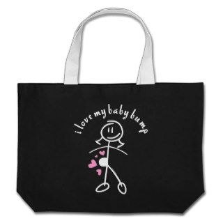 Baby Bump Stick Mom Tote Bag (DK)