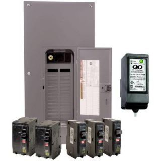 Square D by Schneider Electric QO 200 Amp 30 Space 40 Circuit Indoor Main Breaker Load Center with Cover Value Pack with Surge Breaker SPD QO3040M200VPSB