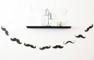 8 Mustache Moustache Banner Garland Gender Reveal Little Man Bash Photo Prop Photobooth Photo Booth Props: Health & Personal Care