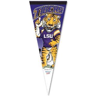 LSU Tigers Mascot Premium Pennant 12 x 30  Sports Related Pennants  Sports & Outdoors