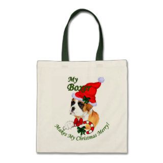 Boxer Christmas Gifts Canvas Bags