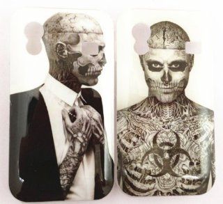 Wholesale 2pcs Skull Tattoo For Samsung Galaxy Ace s5830 Case Hard Cover Skin: Cell Phones & Accessories