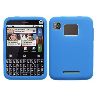 Motorola MB502 Charm Soft Skin Case Solid Dark Blue Skin T Mobile: Cell Phones & Accessories