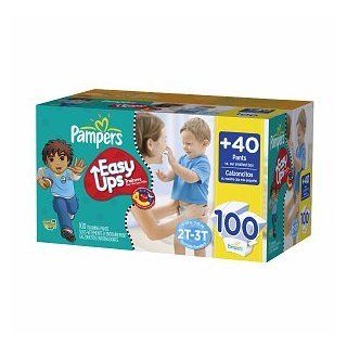 Pampers Easy Ups Boys, Value Pack, 2T 3T (Size 4), 100 count: Health & Personal Care