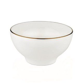 Lenox Continental Dining Gold Bone China Rice Bowl: Kitchen & Dining