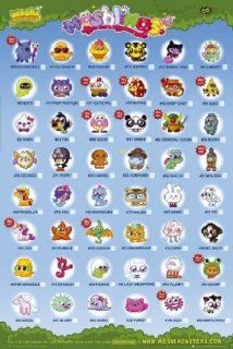Posters: Moshi Monsters Poster   Moshlings Tick Chart Characters (36 x 24 inches)   Prints