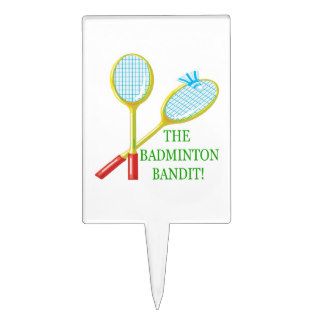 The Badminton Bandit Cake Topper
