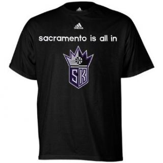 adidas Sacramento Kings NBA Draft All In T Shirt   Black : Sports Fan Apparel : Sports & Outdoors