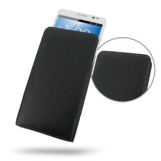 Leather Case for Huawei Ascend Mate   Vertical Pouch Type (NO Belt Clip) (Black) by PDair: Electronics