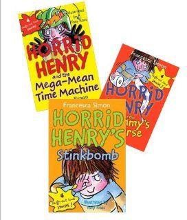 Horrid Henry Series (4): Horrid Henry's Stink Bomb ; Horid Henry and the Mummy's Curse; Horrid Henry's Underpants; Horrid Henry and the Mega Mega Time Machine (Book Sets for Kids : Grade 1   3): Francesca Simon: 9781481979368: Books