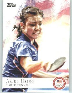 2012 Topps US Olympic Team Collectible Card #75 Ariel Hsing   Table Tennis (U.S. Olympic Trading Card): Sports Collectibles