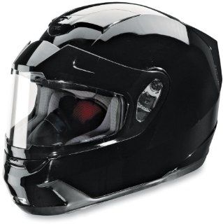 Z1R Venon Solid Helmet with Dual Lens Shield , Size: 2XL, Primary Color: Black, Distinct Name: Black, Helmet Type: Full face Helmets, Helmet Category: Snow, Gender: Mens/Unisex 0121 0383: Automotive