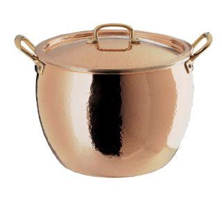 Ruffoni Historia Decor 7 1/2 Quart Copper Stock Pot with Lid: Kitchen & Dining