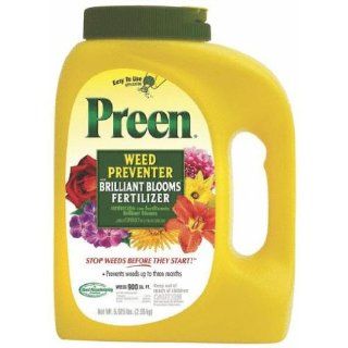 Preen Weed Preventer with Brilliant Bloom Fertilizer 2163862, 5.625 lbs. (Discontinued by Manufacturer) : Weed Killers : Patio, Lawn & Garden