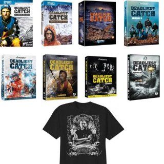 Deadliest Catch All Seasons 1 2 3 4 5 6 7 and 8 (1 8) with Bonus Phil Harris Tribute Tshirt (Men's Medium) Brand New by Discovery Channel : Other Products : Everything Else