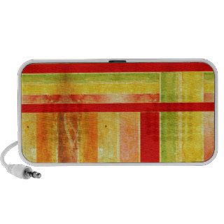 Warm Earthtone Color Scheme abstract stripes Notebook Speaker
