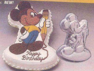 Wilton Cake Pan: Mickey Mouse with Pencil (502 2987, 1983): Novelty Cake Pans: Kitchen & Dining
