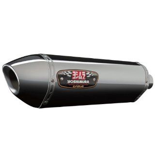 Yoshimura R77 Full Exhaust   Stainless Steel Muffler   Stainless Steel End Cap , Material: Stainless Steel 1390006: Automotive