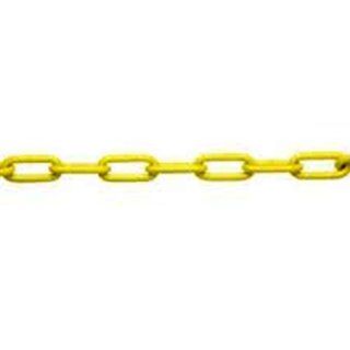 ASC MC1872161 Low Carbon Steel Straight Link Coil Chain, Polycoated Yellow, 2/0 Trade, 1/8" Diameter x 100' Length, 520 lbs Working Load Limit: Industrial & Scientific