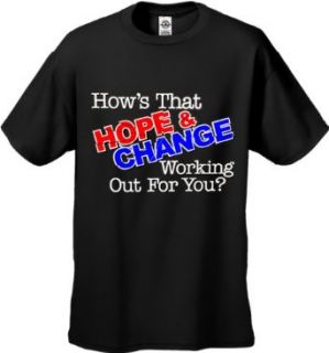 Hope and Change Men's T Shirt #505: Fashion T Shirts: Clothing