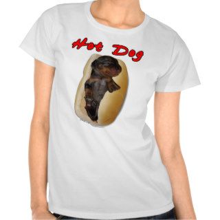 Wiener Dog in a Bun T shirt