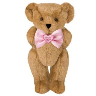 15" "It's a Girl!" Bowtie Teddy Bear   Honey Fur: Toys & Games