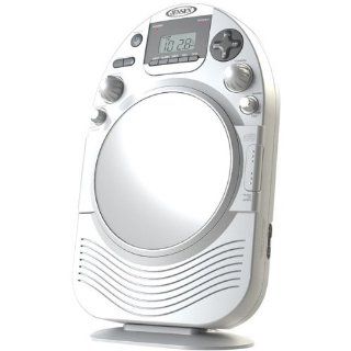JENSEN JCR525 WHITE SHOWER RADIO AM/FM STEREO CD PLAYER Electronics