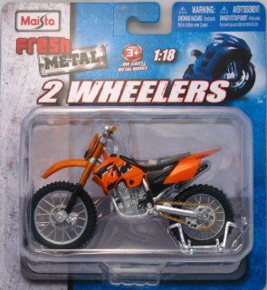 Maisto Fresh Metal 2 Wheelers ~ KTM 525 SX M Orange Red 1:18: Toys & Games