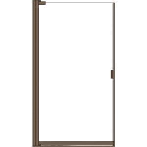 Basco Classic 30 1/4 in. to 31 3/4 in. x 66 in. Clear Frameless Pivot Shower Door in Oil Rubbed Bronze 3600 4CLOR