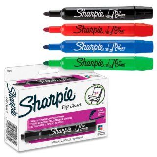 MARKER SET FLIP CHART 4 COLOR SET : Writing Markers : Office Products
