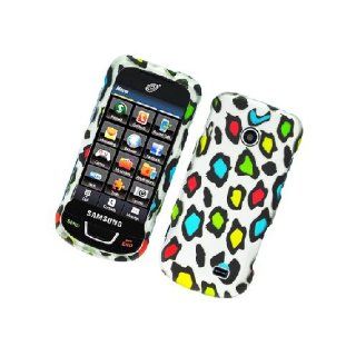 Samsung T528 SGH T528G White Rainbow Leopard Skin Cover Case: Cell Phones & Accessories
