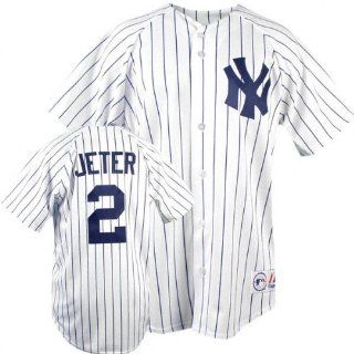Derek Jeter Majestic MLB Home Pinstripe Replica New York Yankees Youth Jersey : Sports Fan Jerseys : Sports & Outdoors