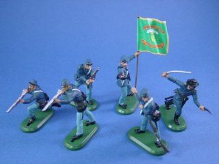 Britains Deetail Toy Soldiers American Civil War Union Irish Brigade with Regimental Flag 54mm Collectible Figures 