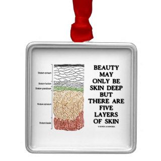 Beauty May Be Skin Deep But Five Layers Of Skin Christmas Ornament