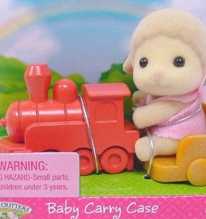 Calico Critters   Baby Carry Case   Lamb on Train: Toys & Games