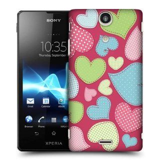 Head Case Designs Stitches Heart Pattern Snap on Hard Back Case for Sony Xperia TX LT29i: Cell Phones & Accessories