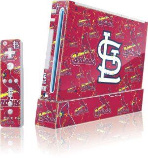 MLB   St. Louis Cardinals   St. Louis Cardinals   Cap Logo Blast   Wii (Includes 1 Controller)   Skinit Skin : Sports Fan Video Game Accessories : Sports & Outdoors