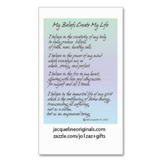 Inspirational Thoughts about Cancer Business Card