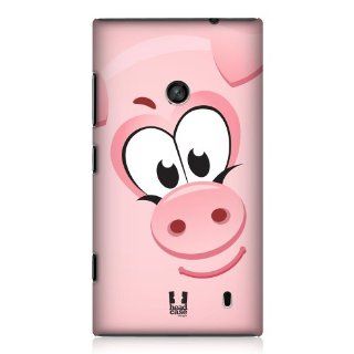 Head Case Designs Pig Square Face Animals Hard Back Case Cover For Nokia Lumia 520 525: Cell Phones & Accessories