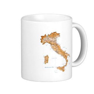 Italy Flag ~ Map Mug