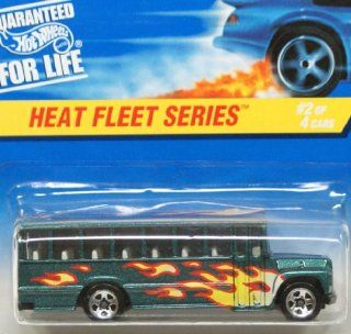 Hot Wheels School Bus 1997 Heat Fleet Series #538 7 Spoke Wheels[toy]: Toys & Games