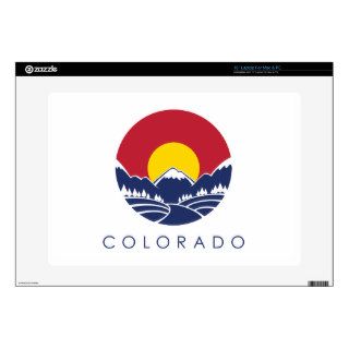 Colorado Rocky Mountain State Flag Laptop Decal