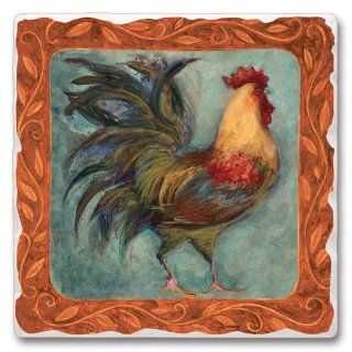 Stone Trivet   French Country Rooster Trivet: Kitchen & Dining