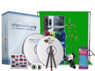 Complete Interactive Claymation Kit   Animation in HD   Stop Motion Pro, Microsoft HD Webcam, Green Screen & More: Software