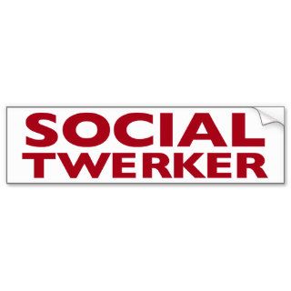 Social Twerker Bumper Sticker