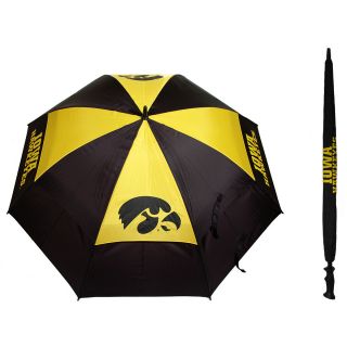 Team Golf University of Iowa Hawkeyes Double Canopy Golf Umbrella (637556215697)