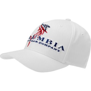 COLUMBIA Mens PFG Fitted Cap   Size: S/m, White Marlin