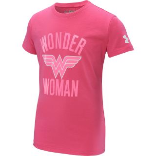 UNDER ARMOUR Girls Alter Ego Wonder Woman Foil Short Sleeve T Shirt   Size: