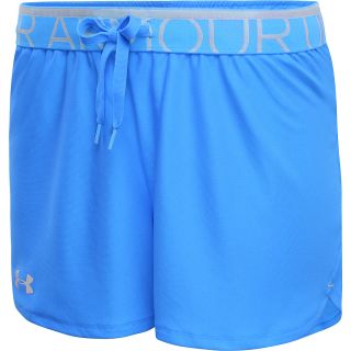 UNDER ARMOUR Womens Play Up Shorts   Size: Large, Electric Blue/white