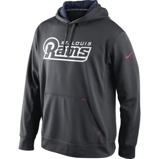 NIKE Mens St. Louis Rams Breast Cancer Awareness Performance Hoody   Size: